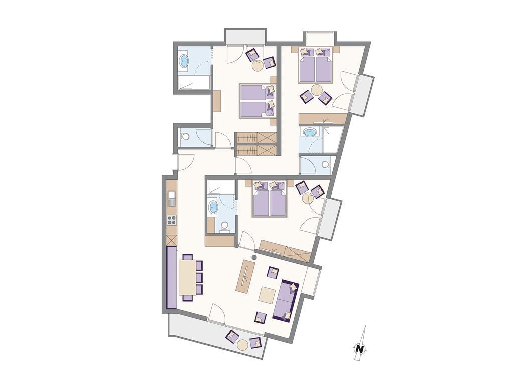 Tschuggmall Appartements Fiss Camera foto